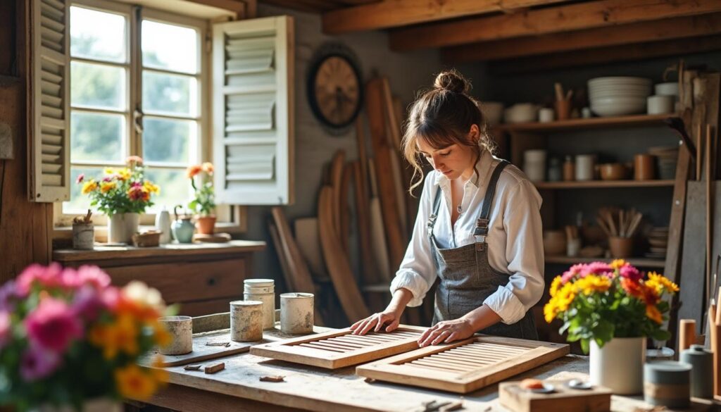 offrez une nouvelle jeunesse à vos volets en bois à baudres grâce au savoir-faire artisanal de virginie. restauration, entretien et valorisation de vos volets avec passion et expertise.