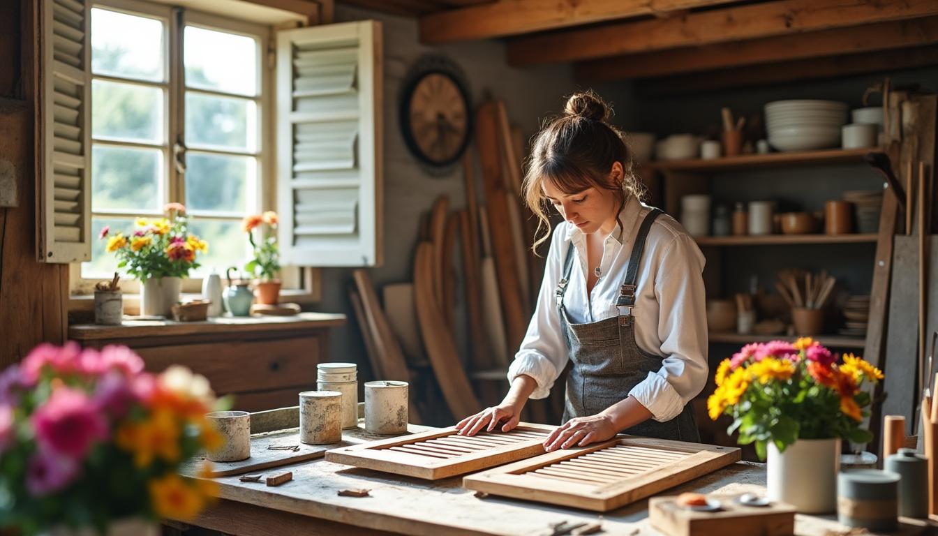 Donner une seconde vie à vos volets en bois à Baudres : la restauration artisanale par Virginie offrez une nouvelle jeunesse à vos volets en bois à baudres grâce au savoir-faire artisanal de virginie. restauration, entretien et valorisation de vos volets avec passion et expertise.