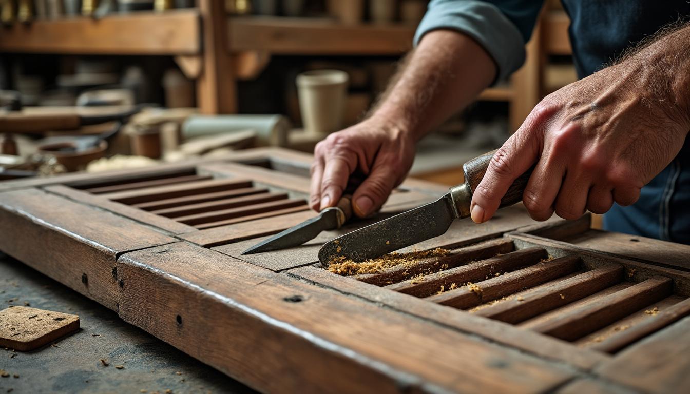 Donner une seconde vie à vos volets et portails en bois à Anjouin grâce à la restauration sur mesure de Virginie offrez une nouvelle jeunesse à vos volets et portails en bois à anjouin avec la restauration sur mesure de virginie. bénéficiez d’un savoir-faire artisanal pour préserver le charme et la solidité de vos menuiseries extérieures.