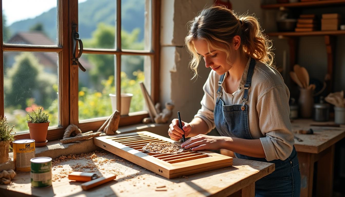 Redonnez vie à vos volets en bois à Argy : la restauration artisanale avec Virginie confiez la restauration de vos volets en bois à argy à virginie, artisan passionnée. offrez une seconde vie à vos volets grâce à un savoir-faire traditionnel et des finitions soignées. demandez votre devis personnalisé !