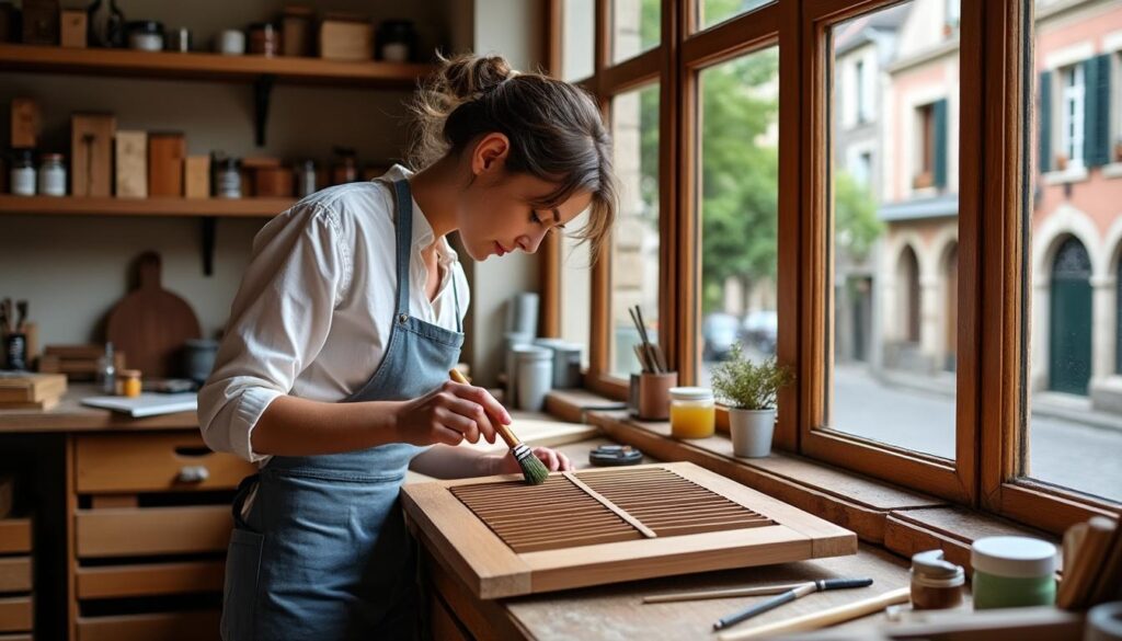confiez la restauration de vos volets en bois à dinan à virginie, artisan spécialisée. profitez d’un service durable et soigné pour redonner vie et charme au bois de vos volets.