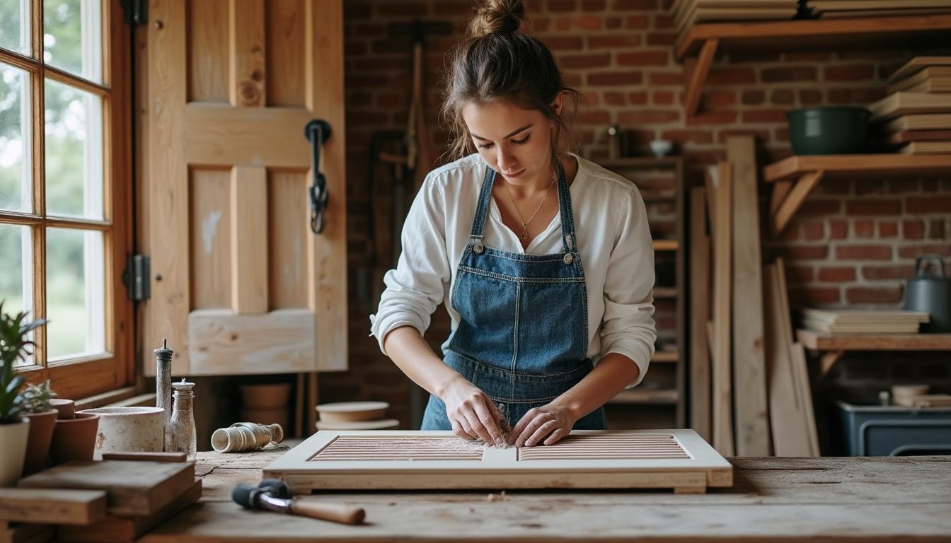 confiez la rénovation de vos volets et portails en bois à sauzelles à virginie, artisan passionnée. profitez d’un travail soigné, sur mesure et respectueux du bois pour redonner tout leur éclat à vos extérieurs.