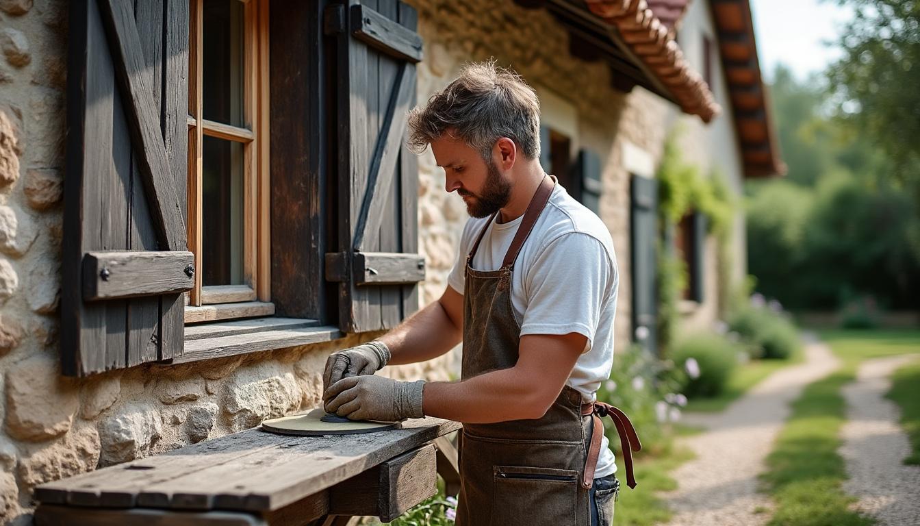 Restauration volets bois Ambrault : redonnez vie à votre patrimoine avec Virginie confiez la restauration de vos volets en bois à ambrault à virginie. redonnez une seconde vie à votre patrimoine grâce à un savoir-faire artisanal et des solutions sur mesure pour sublimer vos volets en toute confiance.