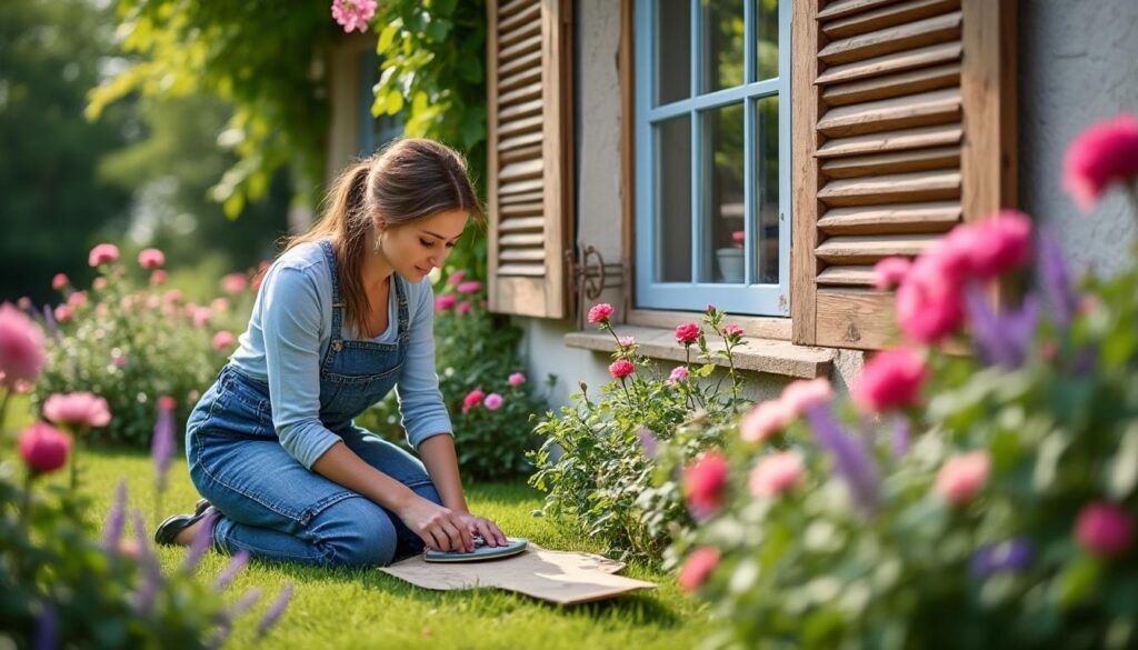 confiez la restauration de vos volets en bois à bouesse à virginie et redonnez du charme à votre maison. rénovation sur mesure, conseils personnalisés et savoir-faire artisanal pour des volets comme neufs !