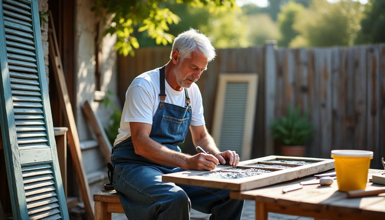 Restauration volets bois Bouesse : redonnez du charme à votre maison avec Virginie confiez la restauration de vos volets en bois à bouesse à virginie pour redonner du charme authentique à votre maison. travail soigné, finition de qualité et respect du style d’origine.