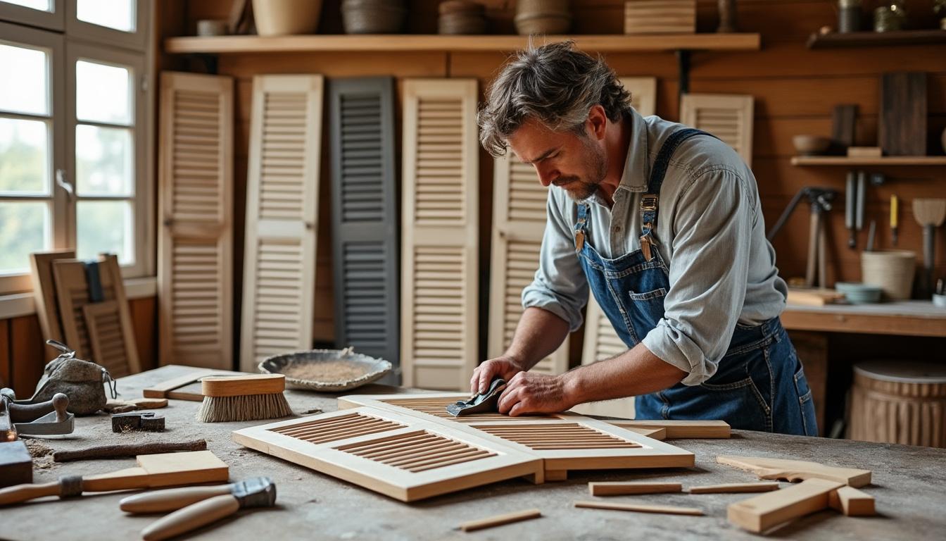 Restauration volets bois la Berthenoux : redonnez vie à vos menuiseries avec Virginie confiez la restauration de vos volets bois à la berthenoux à virginie. redonnez charme et longévité à vos menuiseries grâce à un savoir-faire artisanal et des finitions soignées.