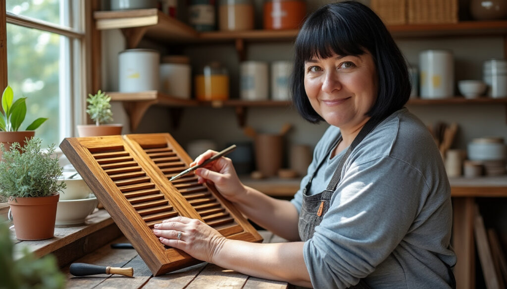 offrez une seconde vie à vos volets en bois à martizay grâce à la restauration artisanale de virginie. profitez d’un savoir-faire unique pour redonner charme et éclat à vos boiseries extérieures.