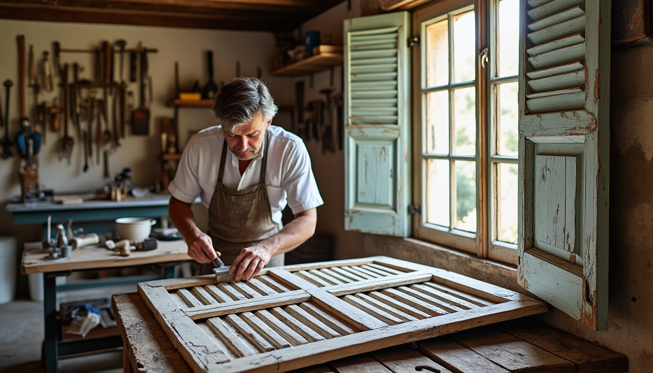 Pourquoi choisir la restauration de volets bois à Jeu-Maloches avec Virginie, artisanne engagée optez pour la restauration de volets bois à jeu-maloches avec virginie, artisanne engagée, et redonnez vie à vos menuiseries grâce à son savoir-faire unique, respectueux du patrimoine local et de l’environnement.