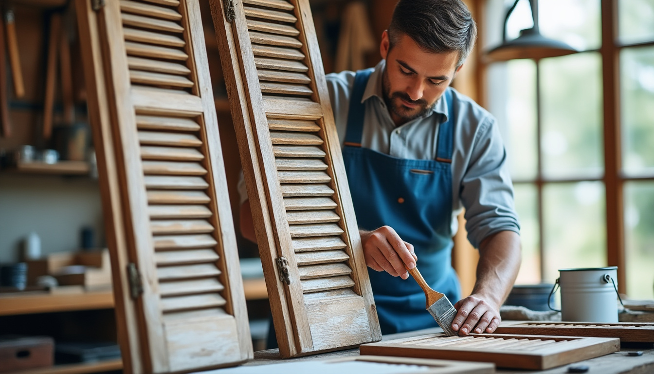 Redonner vie à vos volets bois à Cléré-du-Bois : Virginie, artisan passionnée pour la restauration de votre patrimoine local confiez la restauration de vos volets bois à cléré-du-bois à virginie, artisan passionnée. redonnez vie à votre patrimoine local grâce à un savoir-faire authentique et des prestations sur mesure.