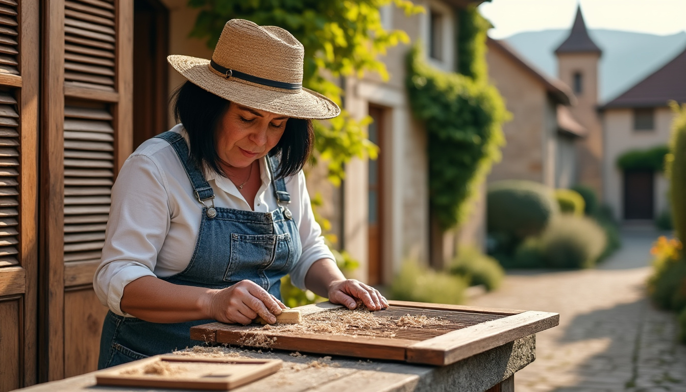 Redonnez vie à vos boiseries : restauration volets bois et portails bois à Lourdoueix-Saint-Michel avec Virginie, artisan passionnée confiez la restauration de vos volets et portails en bois à virginie, artisan passionnée à lourdoueix-saint-michel. donnez une seconde vie à vos boiseries grâce à un savoir-faire unique et des finitions de qualité.