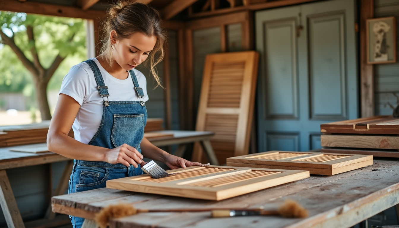 Redonnez vie à vos boiseries : restauration volets bois et portails bois à Lourdoueix-Saint-Michel avec Virginie, artisan passionnée confiez la restauration de vos volets et portails en bois à lourdoueix-saint-michel à virginie, artisan passionnée. donnez une nouvelle vie à vos boiseries avec un travail artisanal soigné et durable !