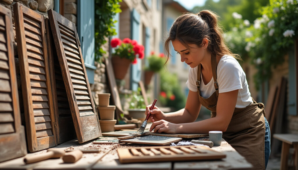 offrez une seconde jeunesse à vos volets en bois à fontguenand avec la restauration artisanale de virginie. expertise locale, respect du bois et finitions de qualité pour sublimer votre habitation.