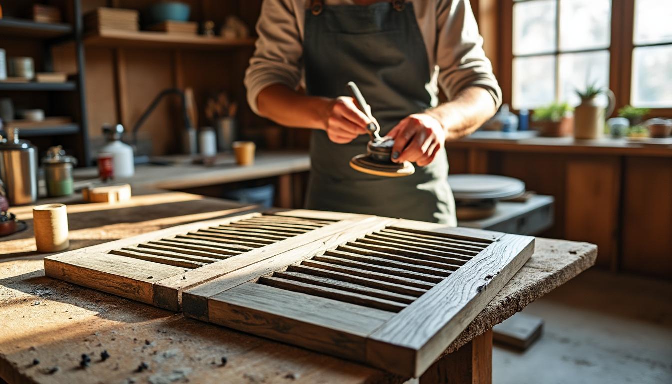 Redonnez vie à vos volets et portails en bois à Buxières-d'Aillac : la restauration artisanale avec Virginie confiez la restauration de vos volets et portails en bois à buxières-d'aillac à virginie, spécialiste artisanale. donnez une seconde jeunesse à vos extérieurs grâce à un savoir-faire unique et des finitions sur mesure.