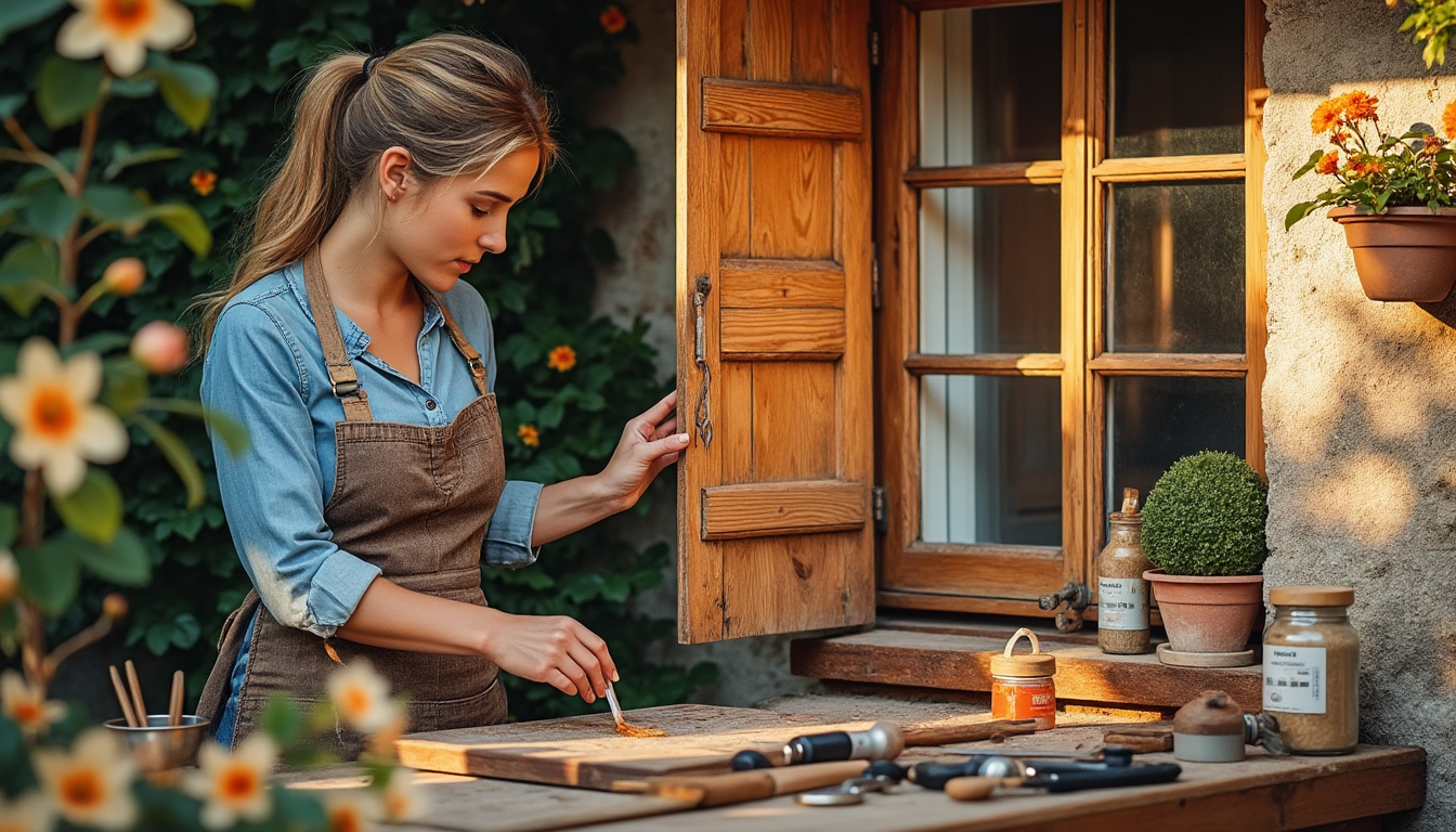 Redonnez vie à votre maison à Issoudun : restauration volets bois et portails bois avec Virginie, artisan engagée confiez la restauration de vos volets et portails en bois à issoudun à virginie, une artisan engagée. profitez d'un savoir-faire authentique pour redonner charme et valeur à votre maison.