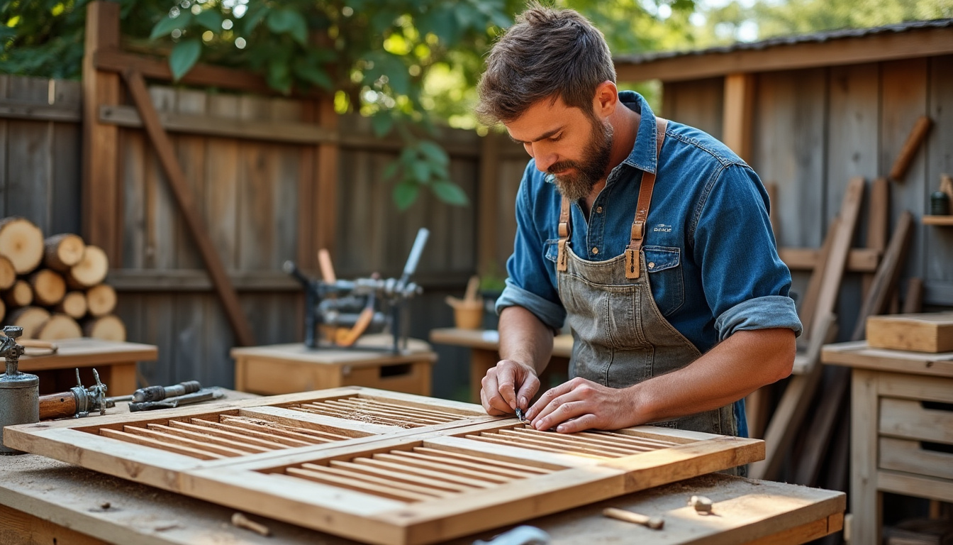 Redonnez vie à votre maison : restauration volets bois la Châtre et portails bois avec Virginie, artisan passionnée confiez la restauration de vos volets et portails en bois à la châtre à virginie, artisan passionnée. redonnez vie et charme à votre maison grâce à son savoir-faire traditionnel et à des finitions soignées.