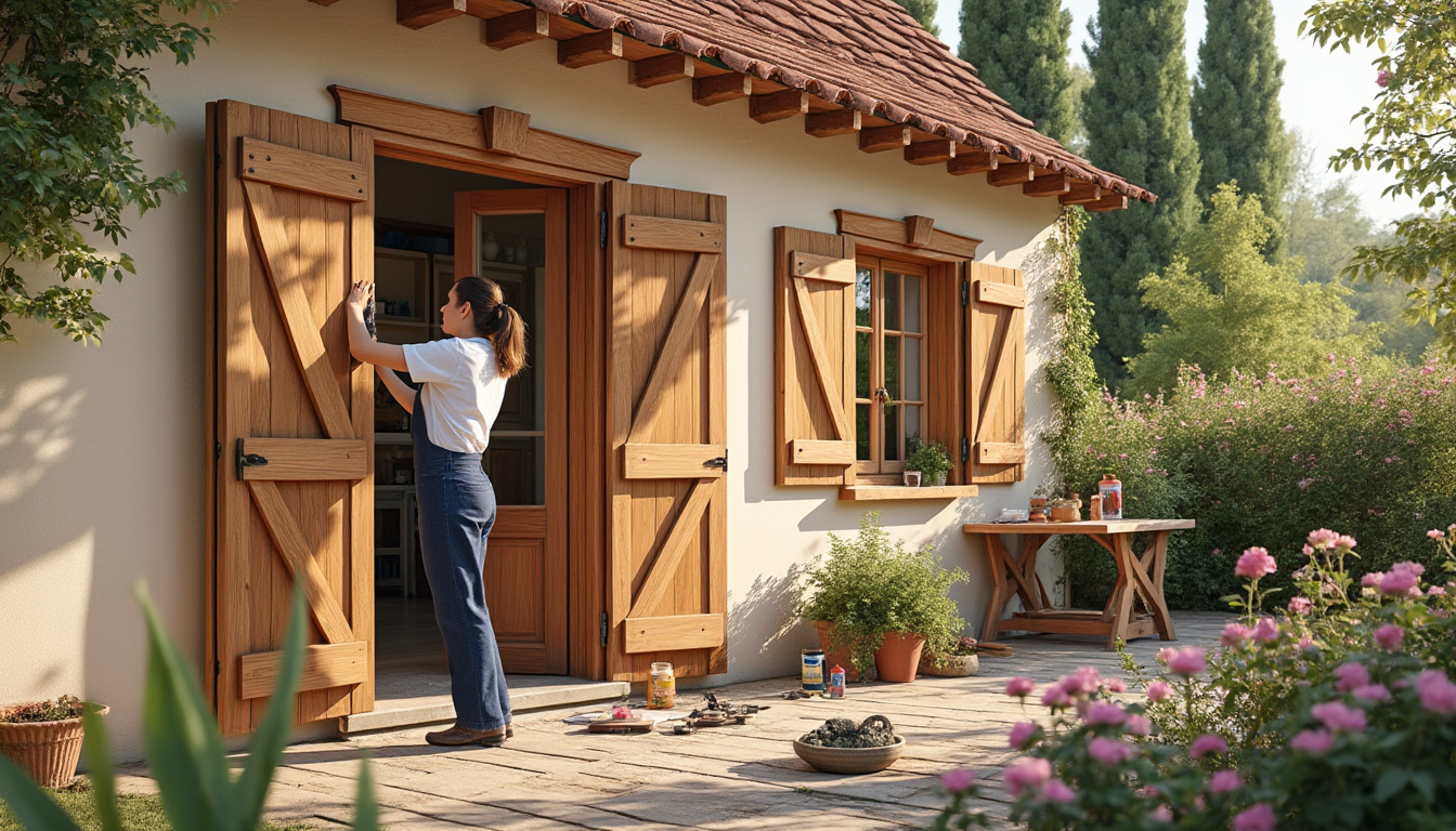 Redonnez vie à votre maison : restauration volets bois la Châtre et portails bois avec Virginie, artisan passionnée confiez la restauration de vos volets et portails en bois à la châtre à virginie, artisan passionnée. redonnez vie à votre maison avec un savoir-faire unique et des finitions soignées.