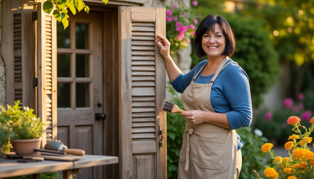 Redonnez vie à votre patrimoine : restauration volets bois Langé et portails bois avec Virginie, artisan passionnée confiez la restauration de vos volets et portails en bois à langé à virginie, artisan passionnée. profitez d’un savoir-faire unique pour redonner vie et éclat à votre patrimoine en bois, avec des prestations sur mesure et respectueuses de l’authenticité.