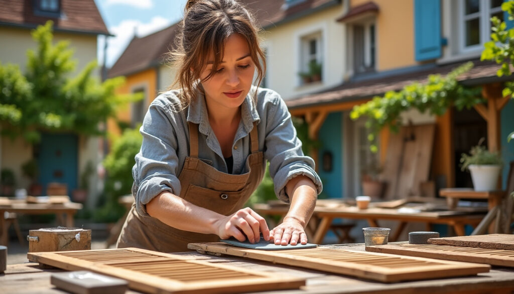 confiez la restauration de vos volets en bois à châtillon-sur-indre à virginie, artisan local passionné. redonnez vie à vos boiseries grâce à un savoir-faire artisanal et des finitions de qualité.