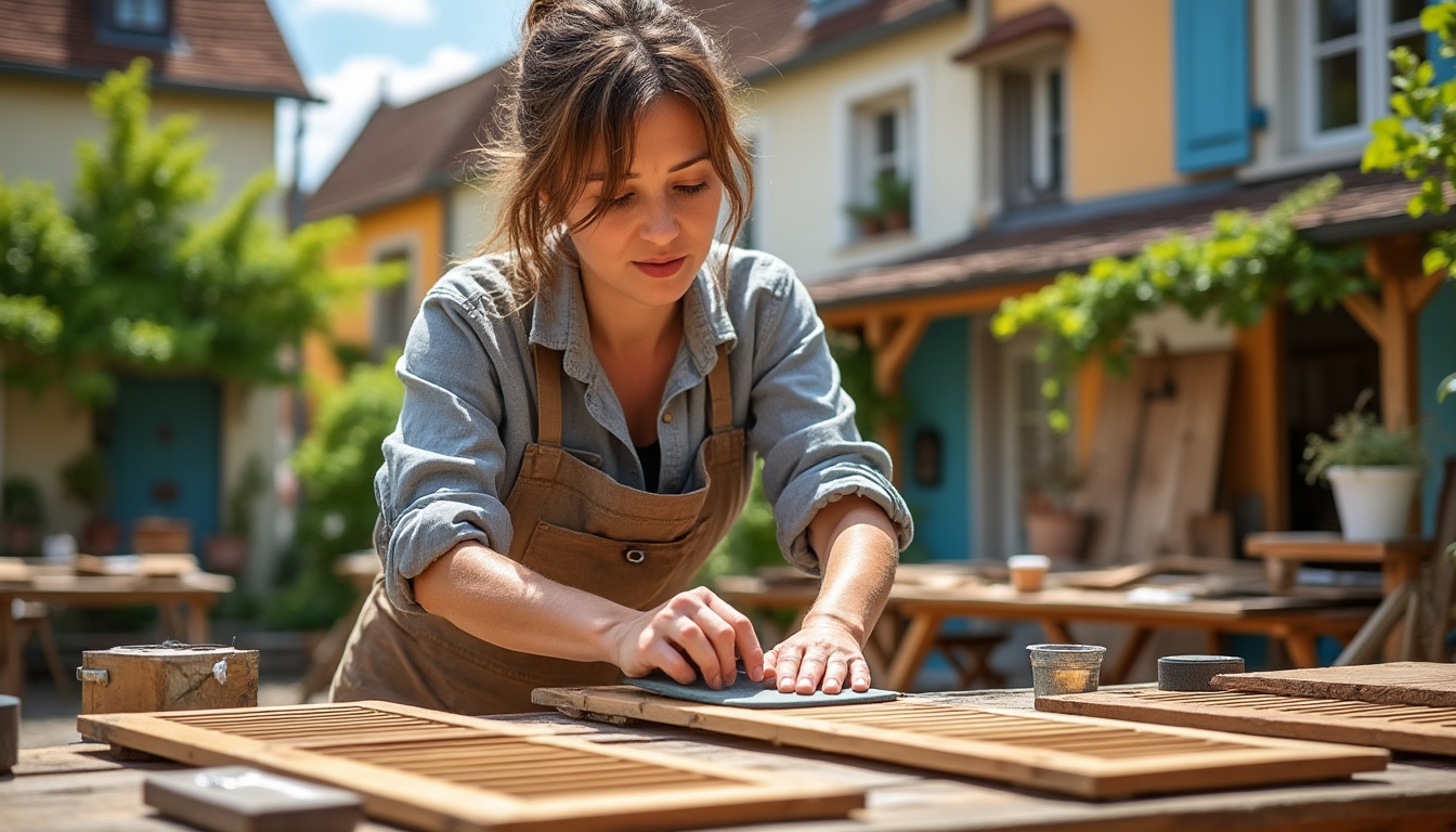 Restauration volets bois Châtillon-sur-Indre : redonnez vie à vos boiseries avec Virginie, artisan local confiez la restauration de vos volets en bois à châtillon-sur-indre à virginie, artisan local passionné. redonnez vie à vos boiseries grâce à un savoir-faire artisanal et des finitions de qualité.