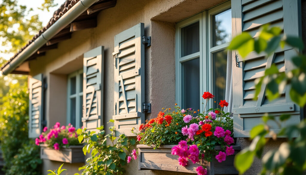confiez la restauration de vos volets en bois à chazelet à virginie et redonnez du charme authentique à votre maison. expertise, savoir-faire et finitions de qualité pour préserver votre patrimoine.