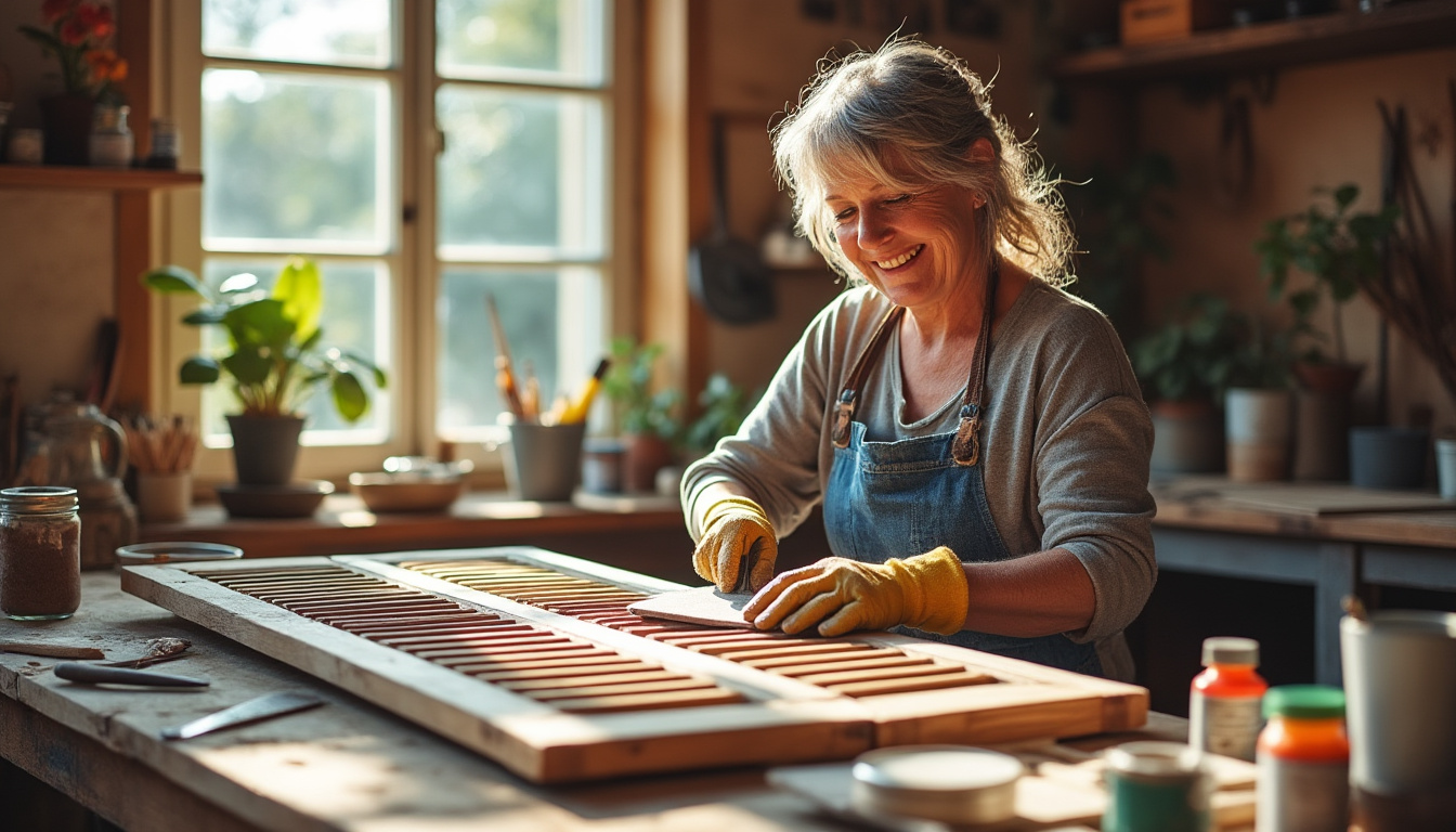 Restauration volets bois Chezelles : redonner vie à vos boiseries avec Virginie, artisan engagée et passionnée confiez la restauration de vos volets bois à chezelles à virginie, artisan passionnée. redonnez vie à vos boiseries grâce à un savoir-faire authentique, pour des volets magnifiques, durables et uniques.