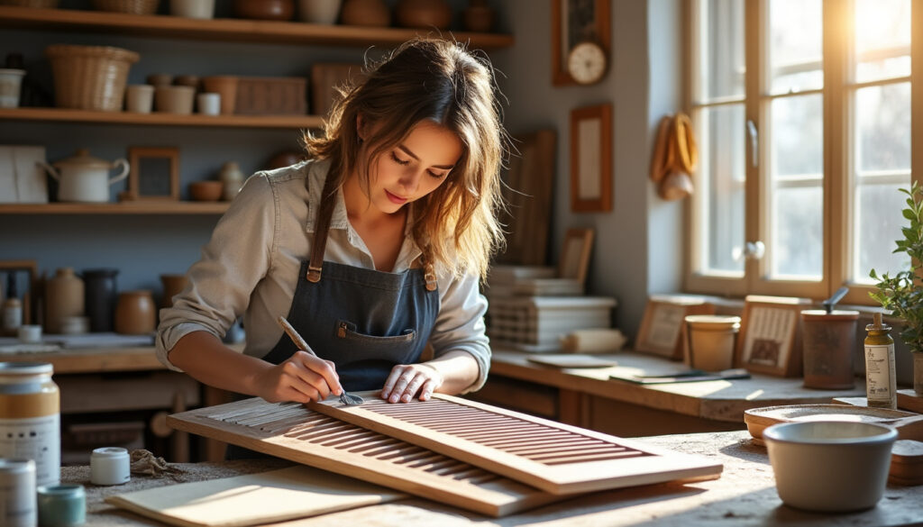 redonnez tout leur éclat à vos volets bois à crevant grâce à virginie, artisan locale spécialisée dans la restauration de menuiseries. passion et savoir-faire au service de votre habitat.