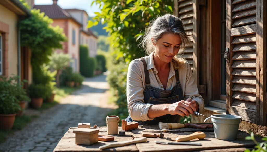 redonnez vie à vos volets en bois à crozon-sur-vauvre grâce à virginie, artisan passionnée spécialisée dans la restauration de boiseries. qualité, savoir-faire et conseils personnalisés.