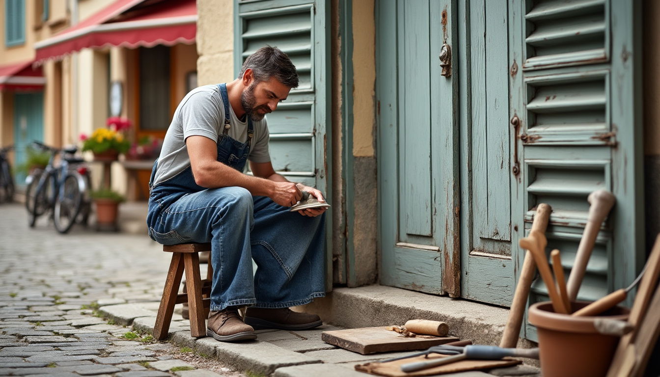 Restauration volets bois Crozon-sur-Vauvre : redonnez vie à vos boiseries avec Virginie, artisan passionnée confiez la restauration de vos volets bois à crozon-sur-vauvre à virginie, artisan passionnée, et offrez une nouvelle vie à vos boiseries grâce à un savoir-faire artisanal et personnalisé.