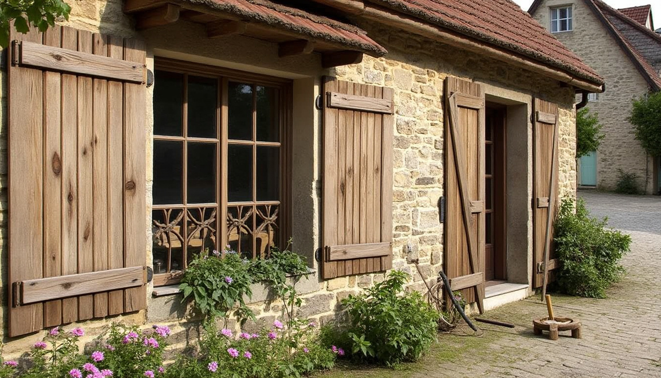 Restauration volets bois Guilly : redonnez du charme à votre maison avec Virginie confiez la restauration de vos volets en bois à guilly à virginie et redonnez tout leur charme à votre maison. service sur-mesure alliant savoir-faire artisanal et finitions soignées pour des volets comme neufs.