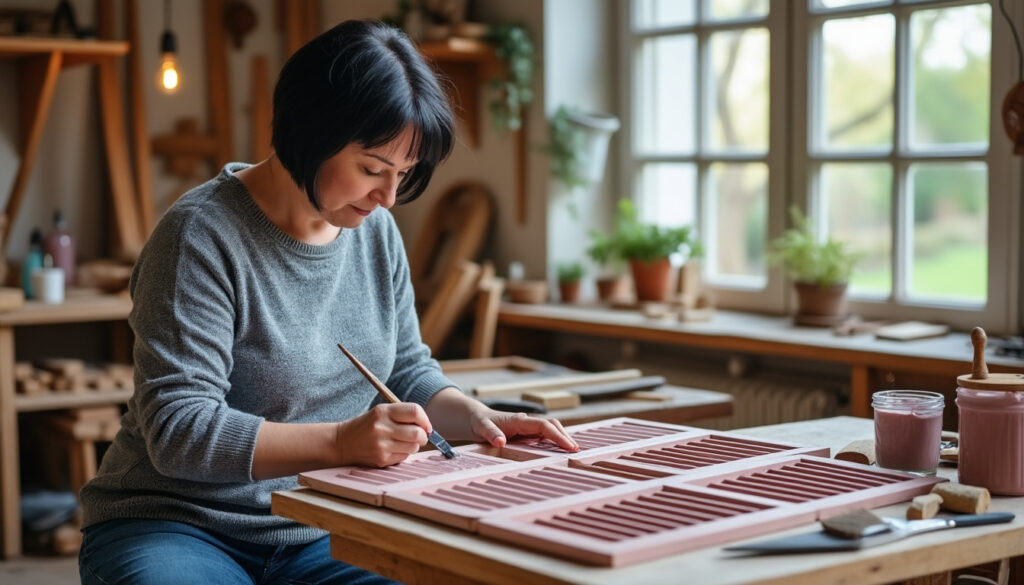 confiez la restauration de vos volets bois à mauvières à virginie, artisane expérimentée. donnez une nouvelle vie à vos boiseries grâce à des techniques artisanales et un savoir-faire unique.