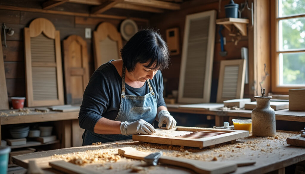 confiez la restauration de vos volets en bois à menetou-sur-nahon à virginie, artisan passionnée. redonnez vie à vos menuiseries grâce à un savoir-faire artisanal et des finitions soignées. demandez votre devis personnalisé dès maintenant !
