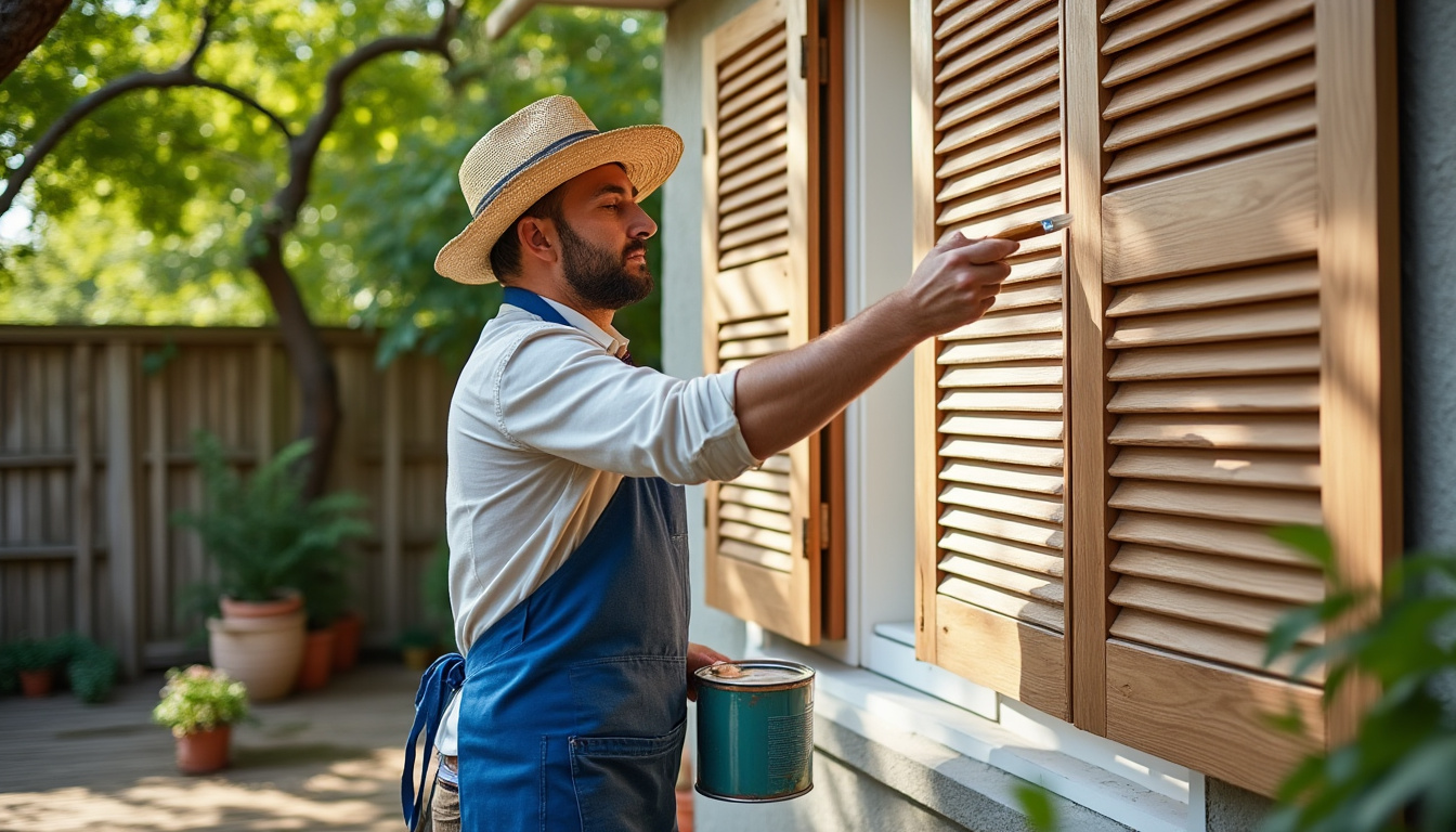 Restauration volets bois à Luçay-le-Libre : redonnez charme et authenticité à votre maison avec Virginie confiez la restauration de vos volets en bois à luçay-le-libre à virginie et redonnez charme et authenticité à votre maison grâce à un savoir-faire artisanal et des finitions soignées.