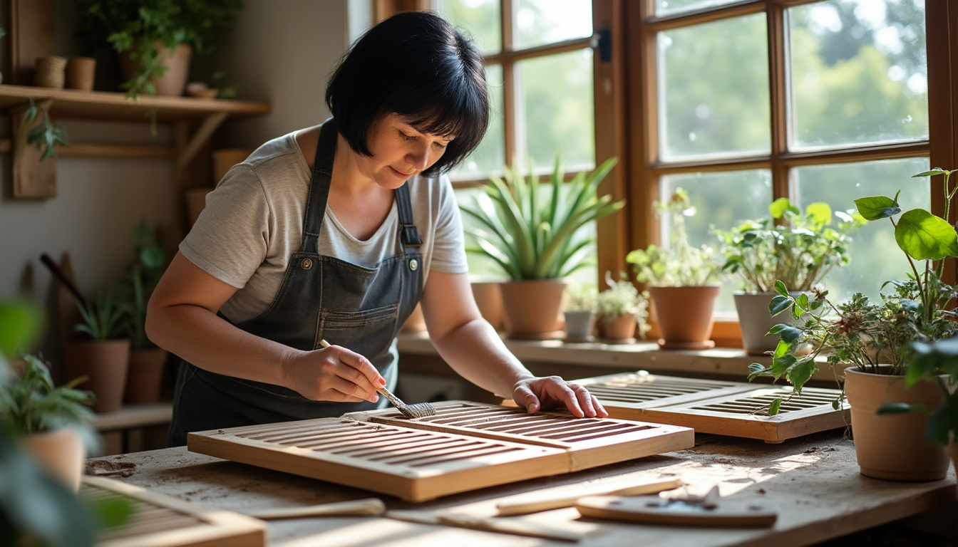 Redonner vie à vos volets en bois à Migny : restauration artisanale et écologique avec Virginie confiez la restauration de vos volets en bois à migny à virginie, une artisane experte. optez pour une rénovation écologique, soignée et personnalisée pour redonner tout leur éclat à vos volets tout en respectant l'environnement.