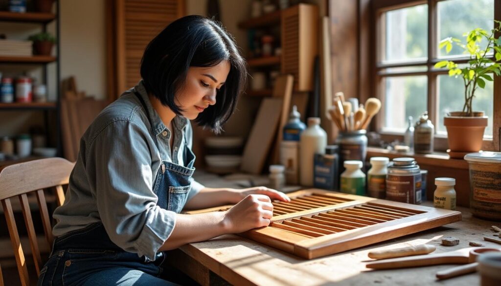 à pruniers, offrez une seconde jeunesse à vos volets en bois grâce à la restauration artisanale de virginie. savoir-faire, conseils personnalisés et respect du bois pour un résultat authentique et durable.