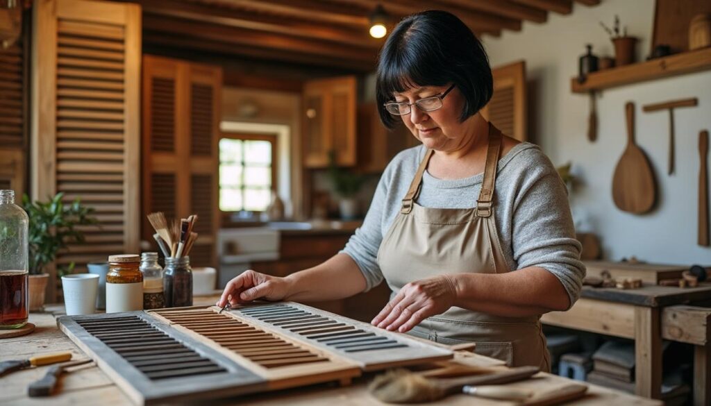 confiez la restauration de vos volets en bois à selles-sur-nahon à virginie : expertise, respect de l’authenticité et travail soigné pour redonner charme et éclat à votre habitat.