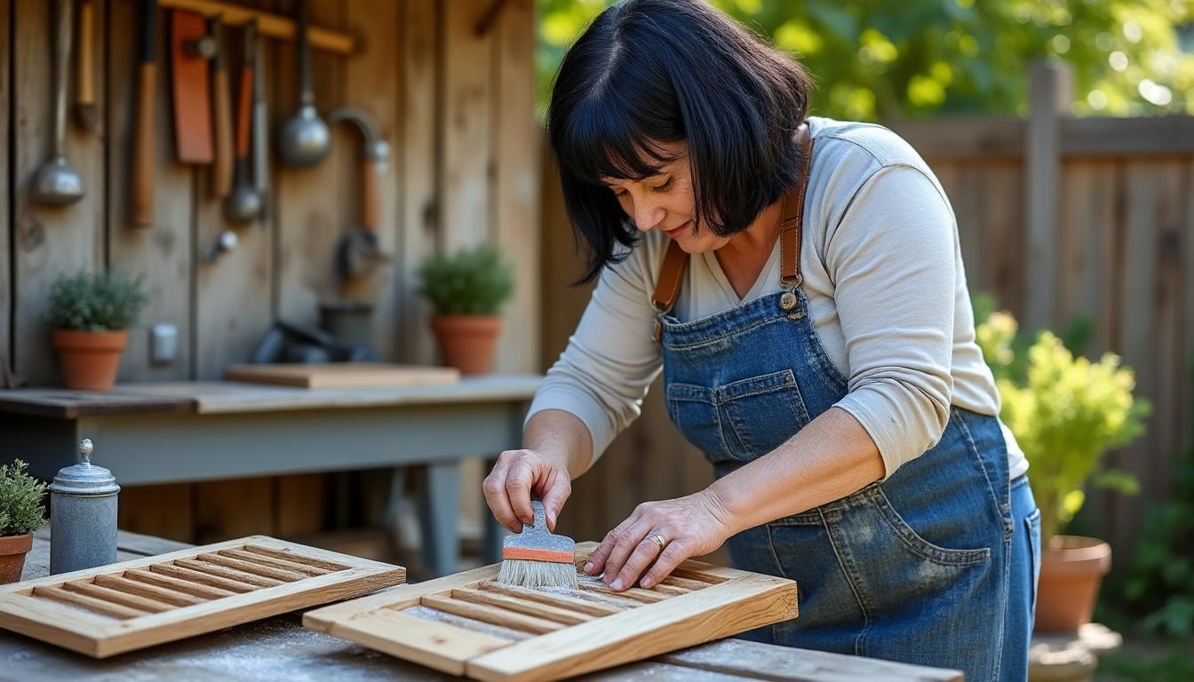 confiez la restauration artisanale de vos volets et portails en bois à virginie à reboursin. redonnez vie à vos menuiseries extérieures grâce à un savoir-faire authentique et des finitions soignées.
