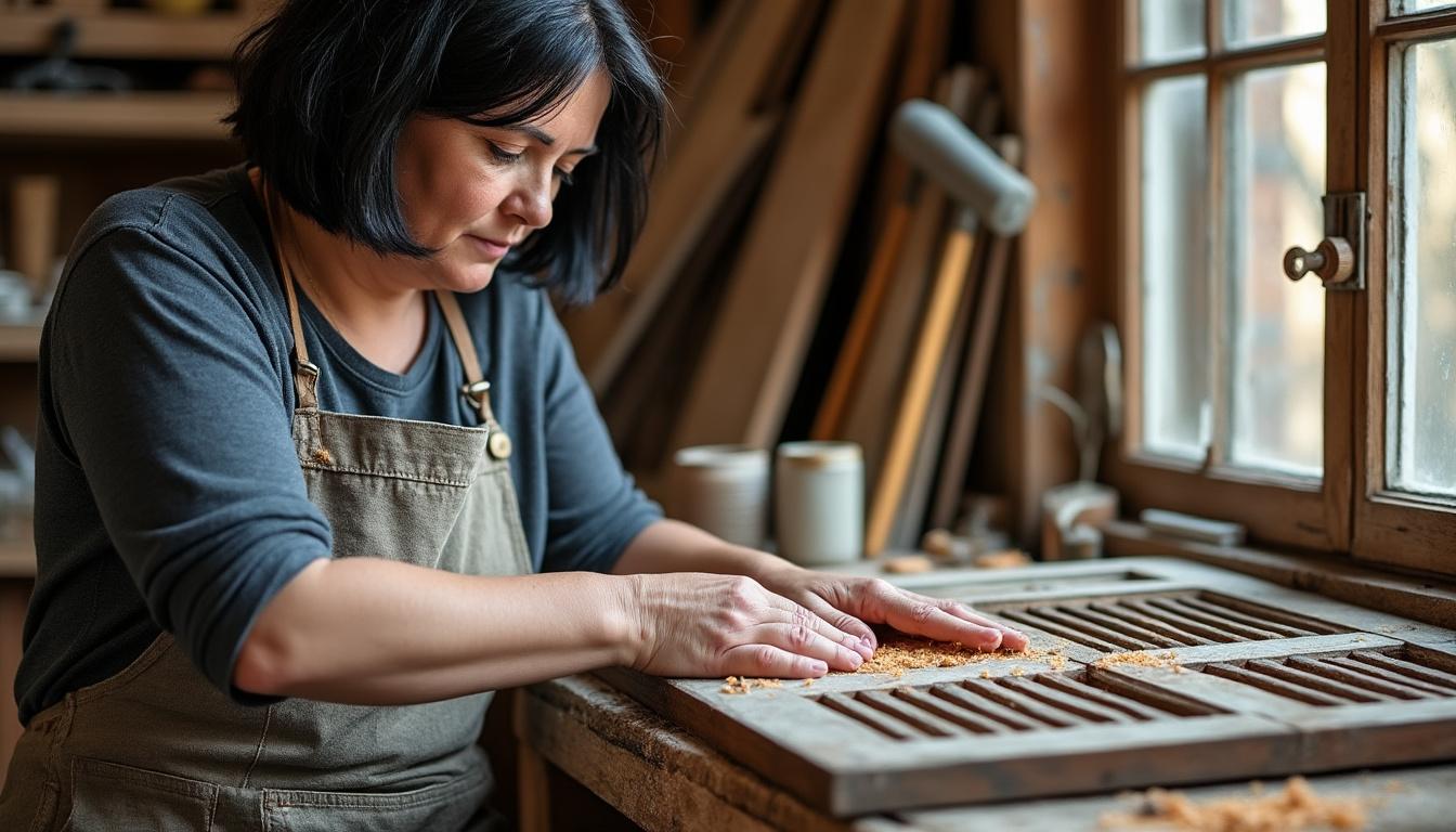 confiez la restauration de vos volets et portails en bois à reboursin à virginie, artisan experte, et redonnez-leur toute leur beauté d'origine grâce à un savoir-faire traditionnel et personnalisé.