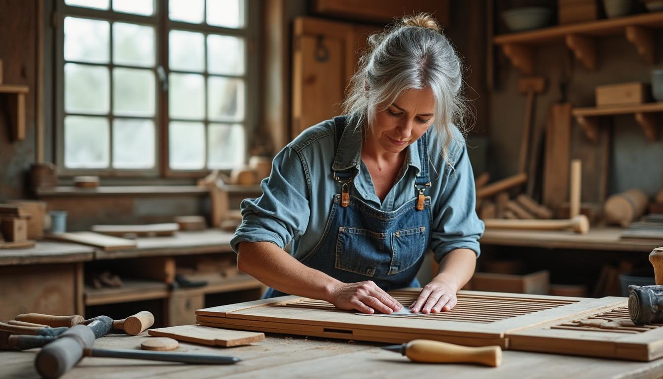 Redonner vie à vos volets et portails en bois à Saint-Civran : découvrez l’artisanat durable de Virginie confiez la rénovation de vos volets et portails en bois à saint-civran à virginie, artisane locale spécialisée dans l’artisanat durable. redonnez charme et longévité à vos extérieurs grâce à un savoir-faire authentique et respectueux de l’environnement.