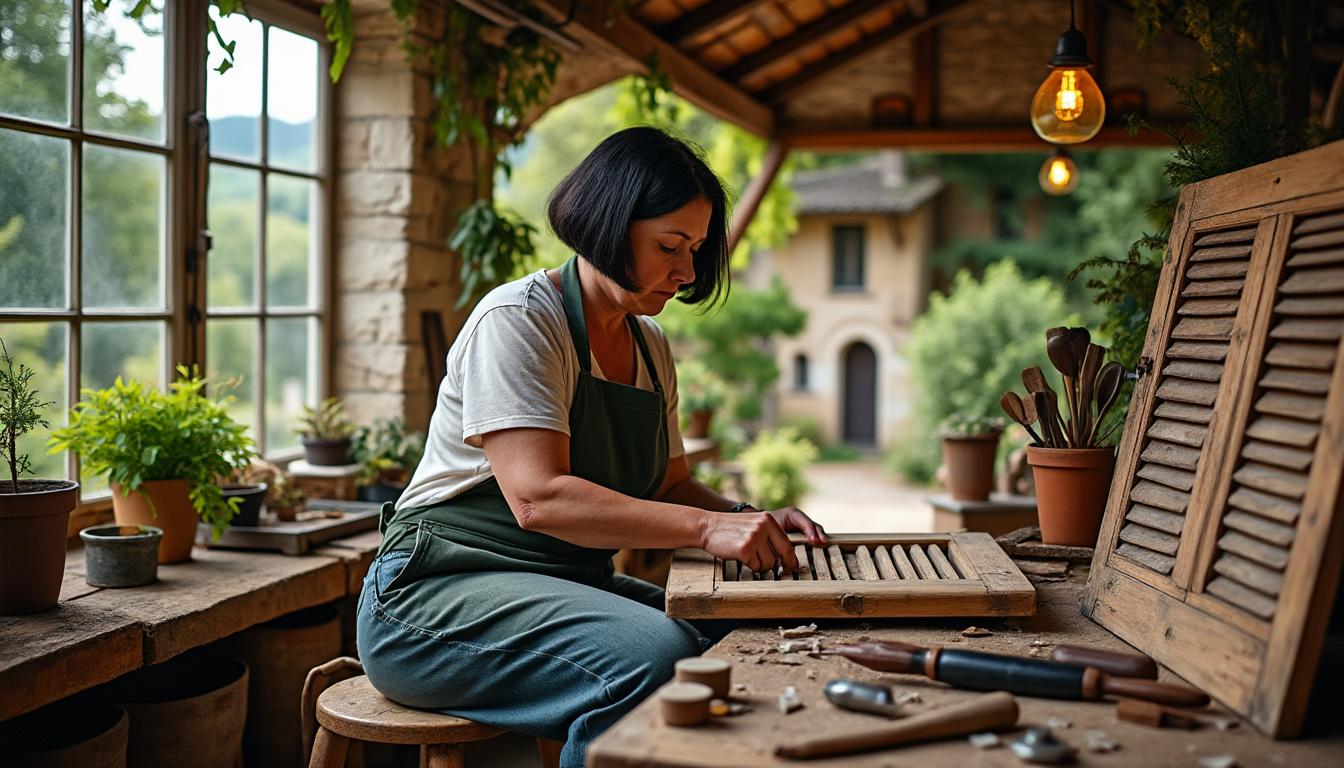 Redonner vie à vos volets et portails en bois à Saint-Civran : découvrez l’artisanat durable de Virginie confiez la rénovation de vos volets et portails en bois à saint-civran à virginie, artisan passionnée. redonnez vie à votre extérieur grâce à un savoir-faire durable et des techniques respectueuses du bois.