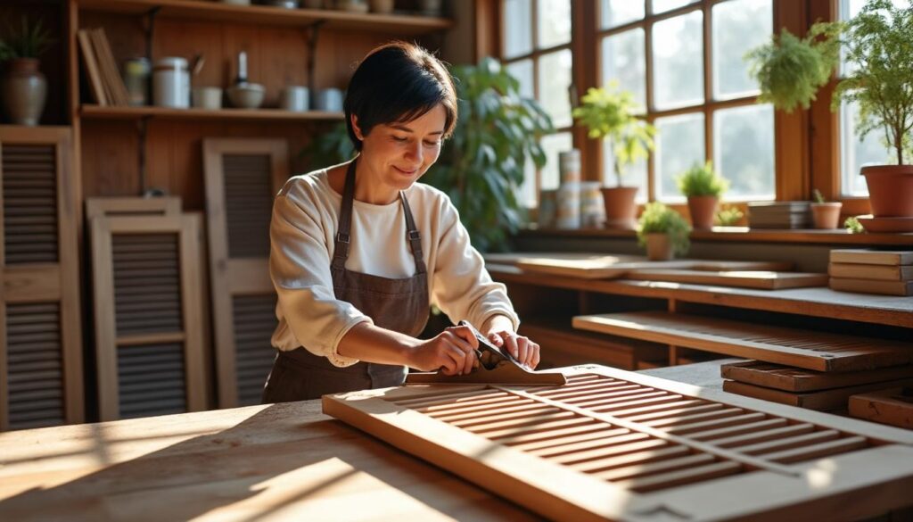 confiez la restauration de vos volets en bois à saulnay à virginie, artisan passionnée. redonnez charme et éclat à votre maison grâce à un savoir-faire traditionnel et des finitions sur-mesure.