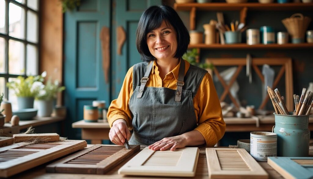 confiez la restauration de vos volets et portails en bois à paudy à virginie, artisan passionnée, pour retrouver leur éclat d'origine. savoir-faire traditionnel, finitions soignées et respect du bois garantis.