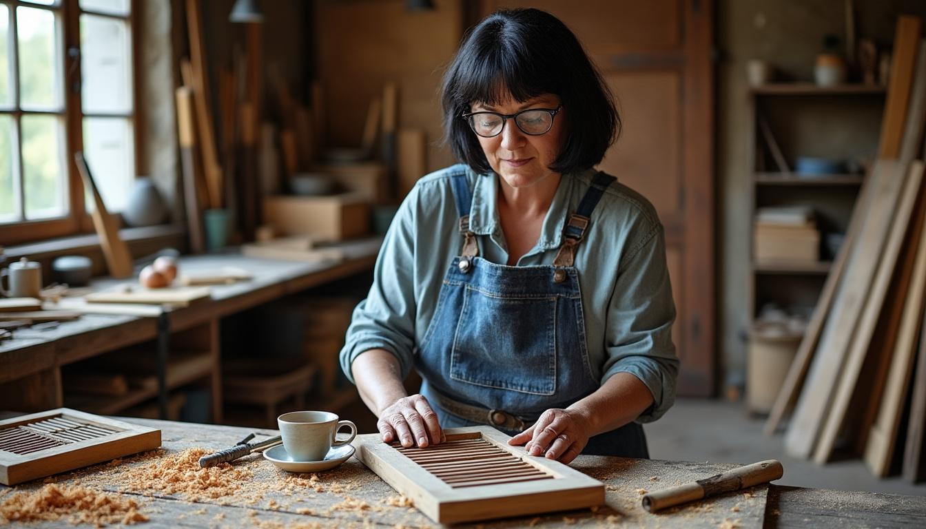 confiez la restauration de vos volets et portails en bois à virginie, spécialiste passionnée à saint-genou. redonnez vie à votre patrimoine local avec un savoir-faire artisanal unique !