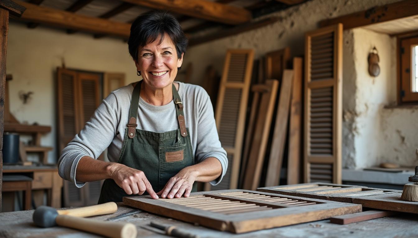 confiez la restauration de vos volets en bois à néons-sur-creuse à virginie, artisan experte. redonnez charme et authenticité à votre maison grâce à un savoir-faire artisanal et des finitions soignées.
