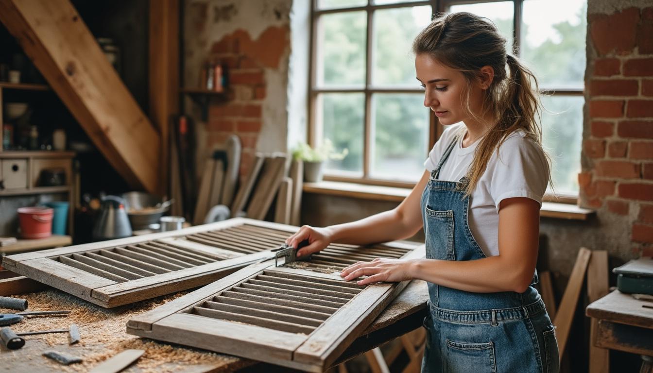 confiez la restauration de vos volets en bois à néret à virginie, artisane passionnée. redonnez charme et durabilité à vos menuiseries grâce à un savoir-faire artisanal, respectueux de l’authenticité et de l’environnement.