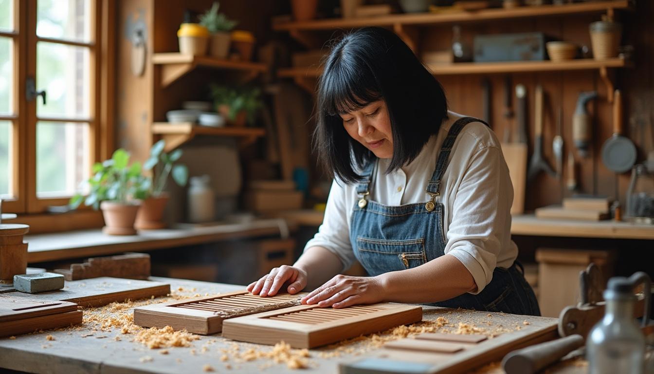 confiez la restauration de vos volets bois à néret à virginie, artisane passionnée. redonnez vie à vos menuiseries grâce à un travail soigné et respectueux du bois. découvrez des solutions durables et personnalisées.
