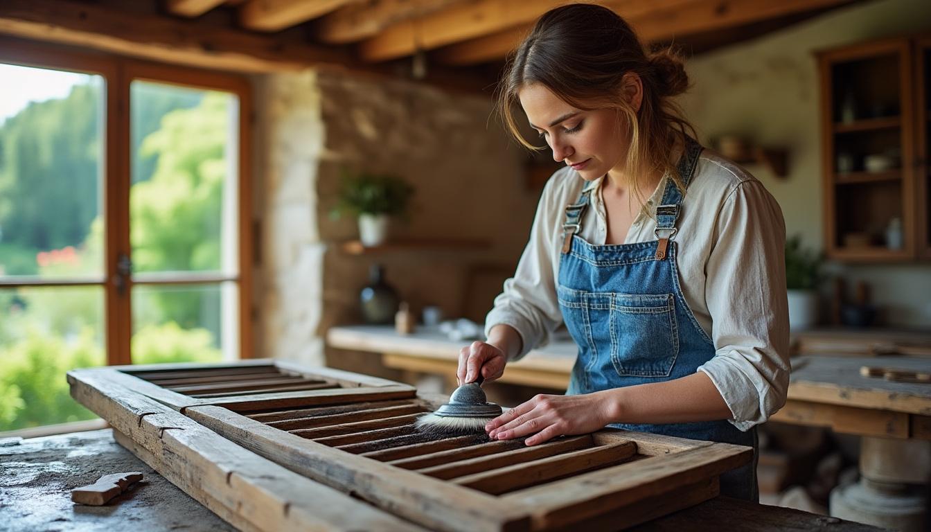 Restauration volets bois Niherne : redonnez vie à votre patrimoine avec Virginie confiez la restauration de vos volets en bois à niherne à virginie, experte en rénovation de patrimoine. offrez une seconde vie à vos volets tout en préservant leur authenticité et leur charme d’origine.