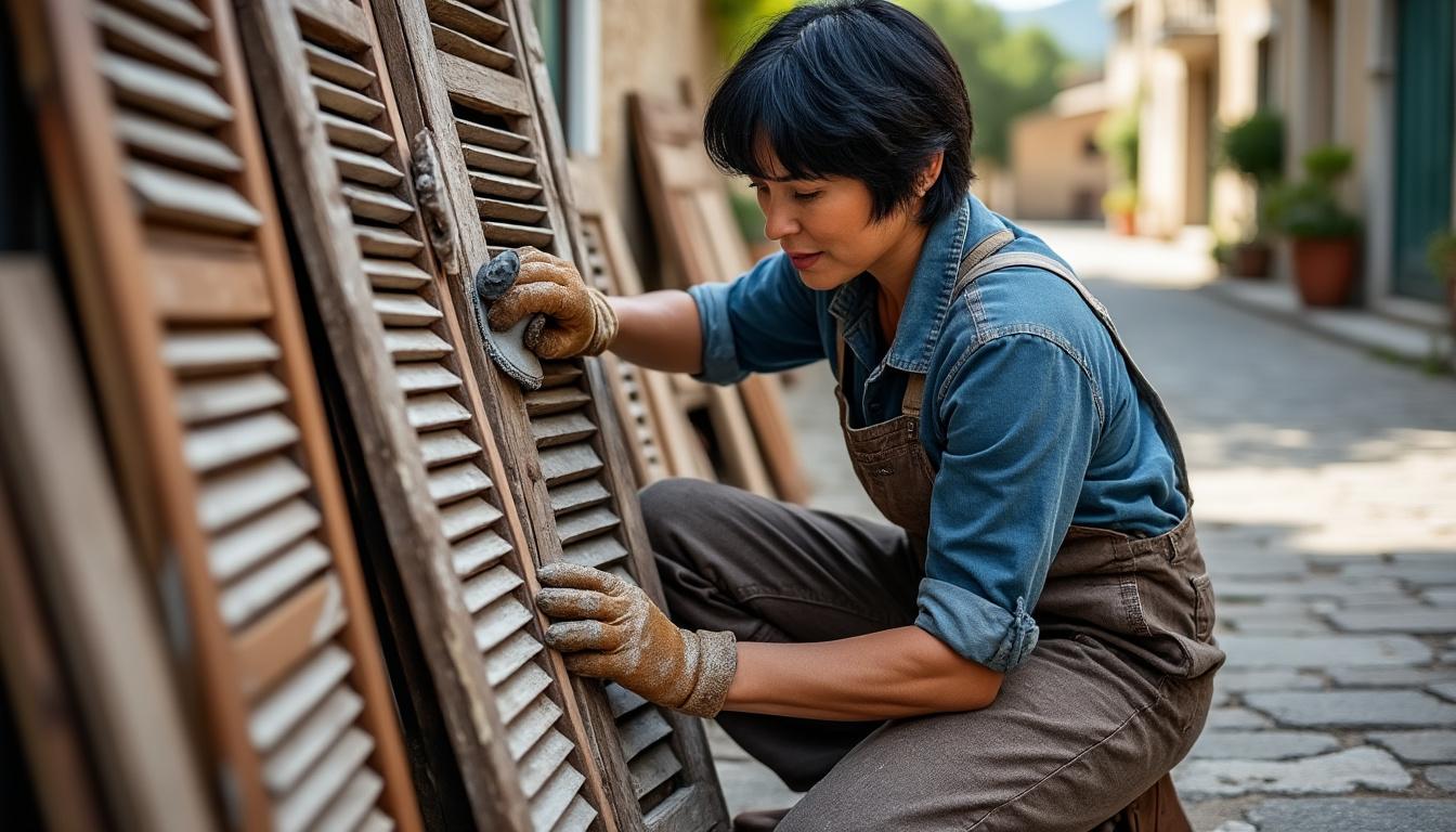 Restauration volets bois Nohant-Vic : redonnez vie à vos boiseries avec Virginie, artisan passionnée confiez la restauration de vos volets en bois à nohant-vic à virginie, artisan passionnée. profitez d’un savoir-faire artisanal pour redonner vie et authenticité à vos boiseries.