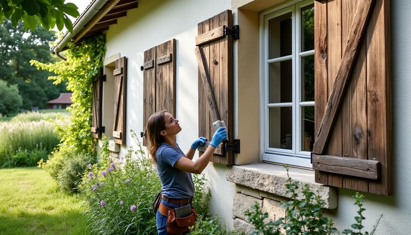 confiez la restauration de vos volets bois à pouligny-notre-dame à virginie et redonnez charme et authenticité à votre maison. expertise, savoir-faire artisanal et finitions soignées pour un résultat durable.