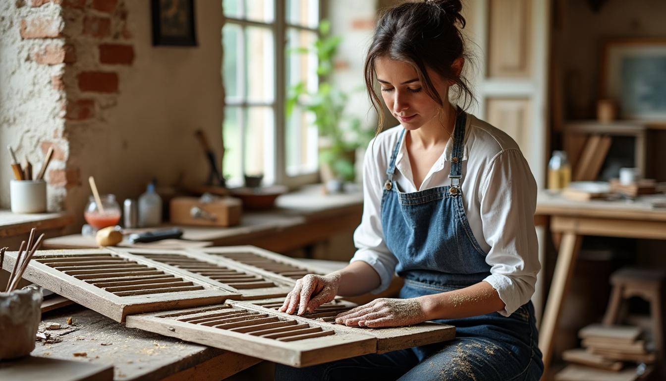 confiez la restauration de vos volets bois à saint-pierre-de-jards à virginie. redonnez vie et charme à vos menuiseries grâce à une expertise artisanale, pour des volets comme neufs et durables.