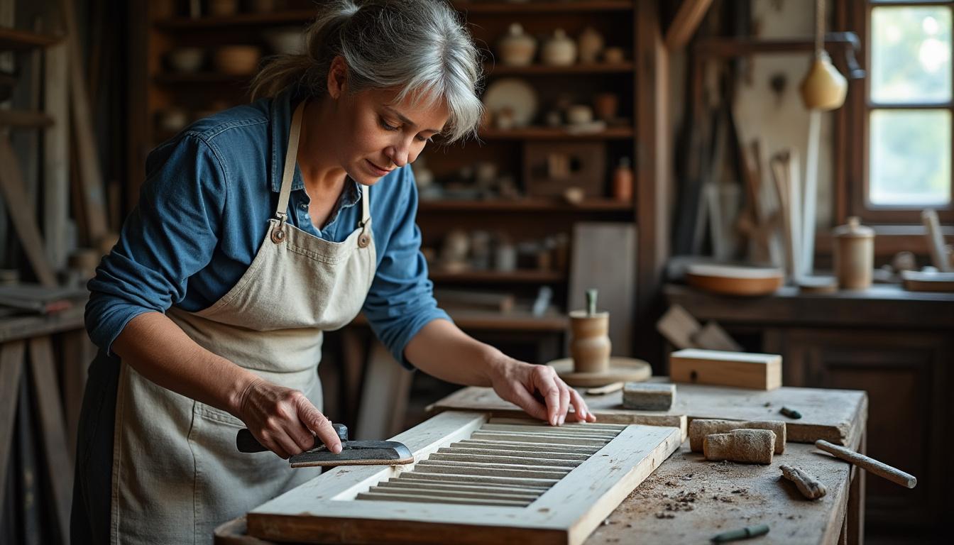 confiez la restauration de vos volets bois à sainte-lizaigne à virginie, artisan passionnée. retrouvez l’authenticité et la beauté de vos menuiseries grâce à un savoir-faire artisanal sur mesure.